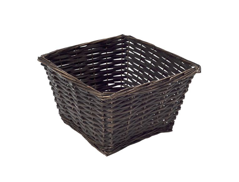 category_D1111 - Square Dark Wicker Basket - Small