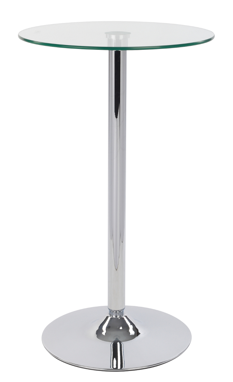 category_FO1105 - Chrome Poseur Table with Glass Top
