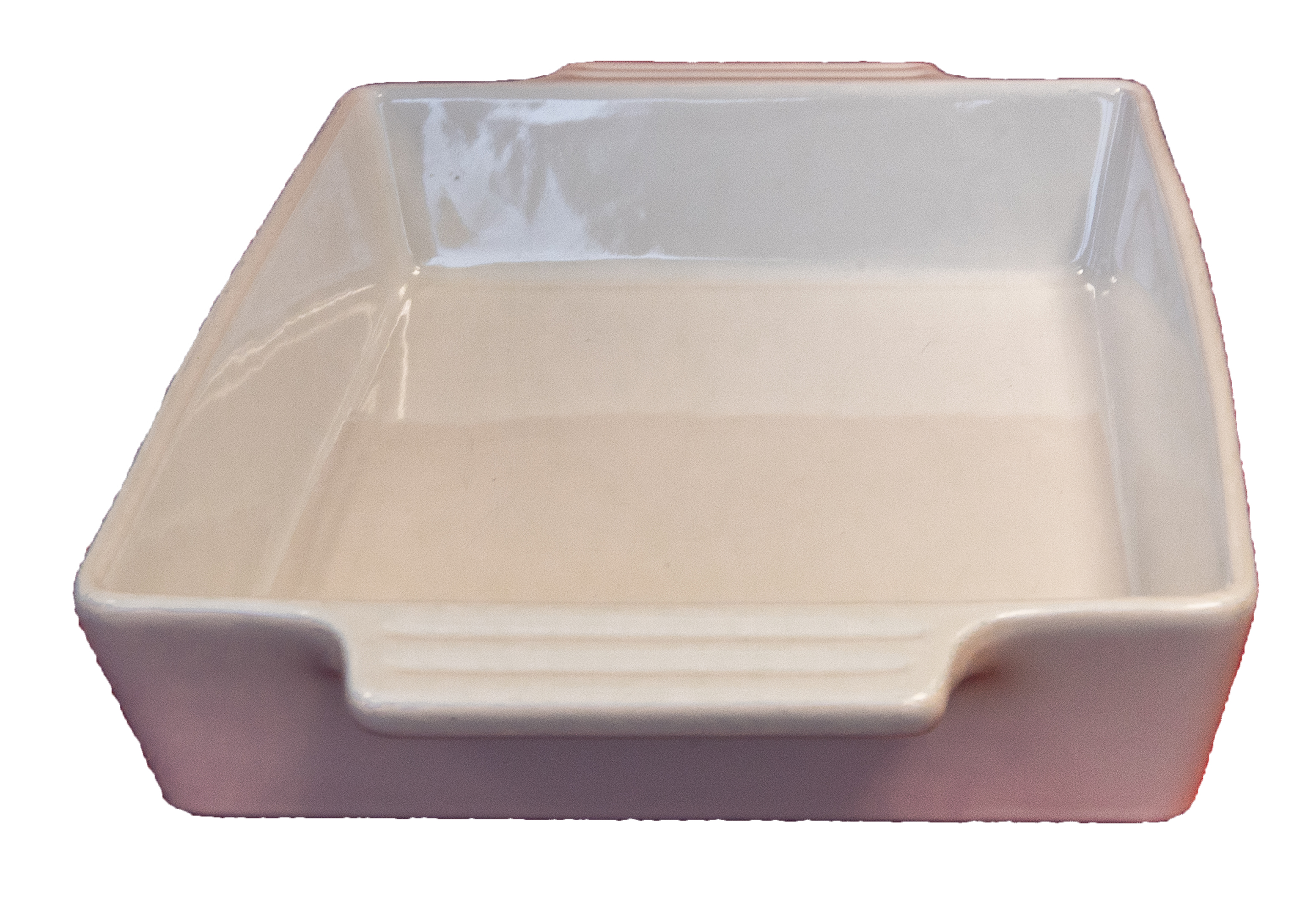 category_D1560 - 39cm White China Handled Baking Dish