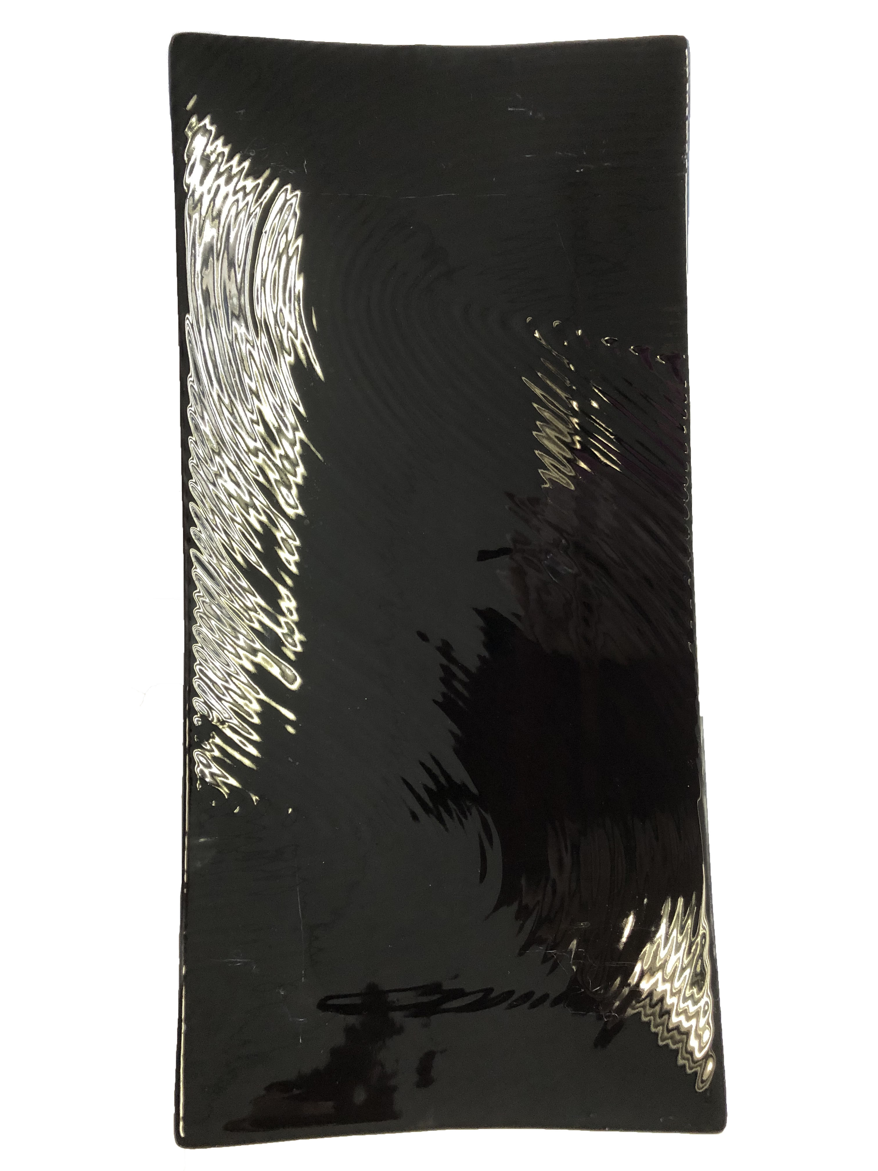 category_D2024 - Black Wavy Oblong Platter 15